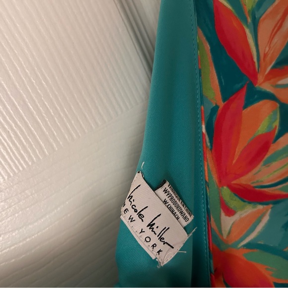 Nicole Miller Vibrant One-Shoulder Dress size 10 - Picture 6 of 6